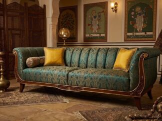 Royal Ethnic 3-Seater Wooden Sofa