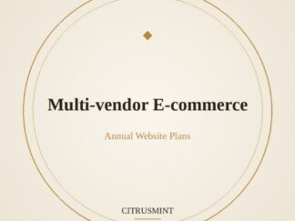 Multi-vendor E-commerce Website